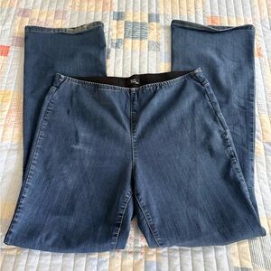 Dark Blue Wide Leg Jeans